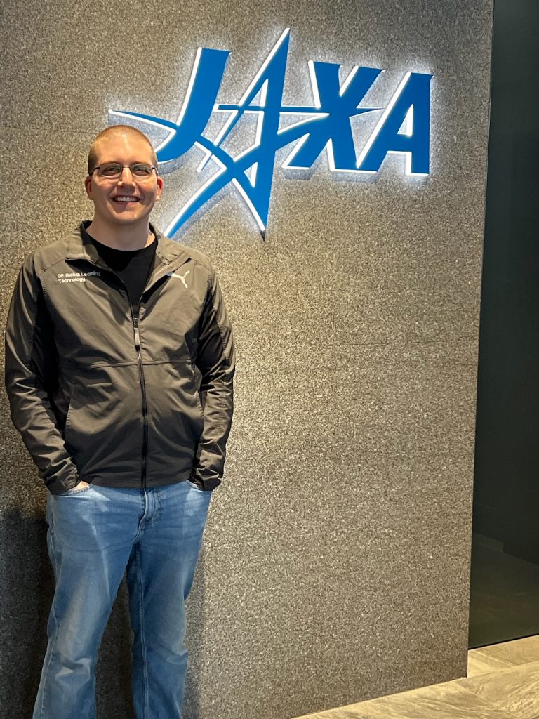 A photo of Jeremy Grifski at the Japanese Aerospace Exploration Agency (JAXA).